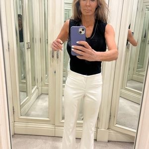 Alice & Olivia vegan leather flare pant